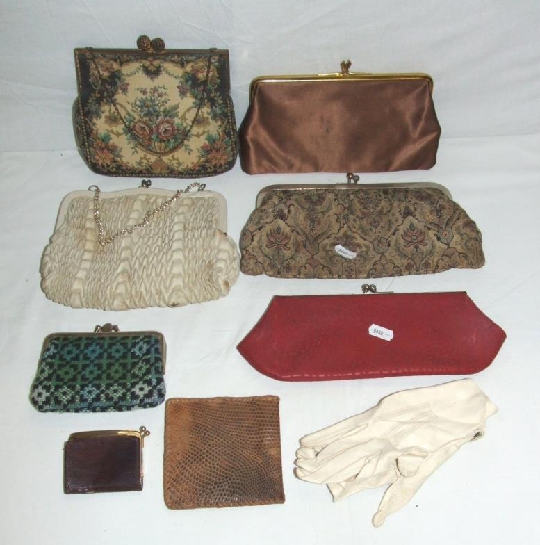 Ladies Vintage Bags Purses incl. Jane Shilton pair cream