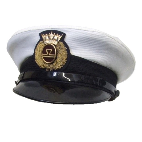 405 - Merchant Navy Uniform labelled Burton & 2 Merchant Navy? Caps, one marked to interior 'H Berwald & C... 