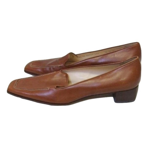 418 - Pair Ladies As New Mauro Teci Leather Shoes, size 39 1/2