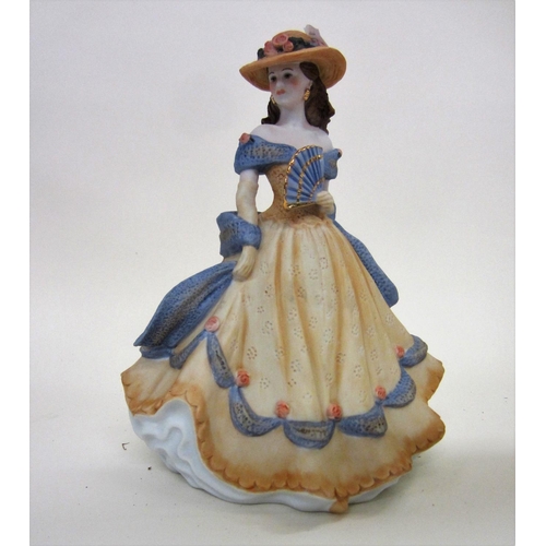 Coalport Figurine Age of Elegance 'Spanish Serenade' 1993, biscuit