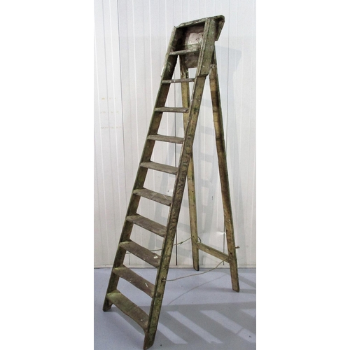 17 - Large A-Frame Ladder marked Betchworth