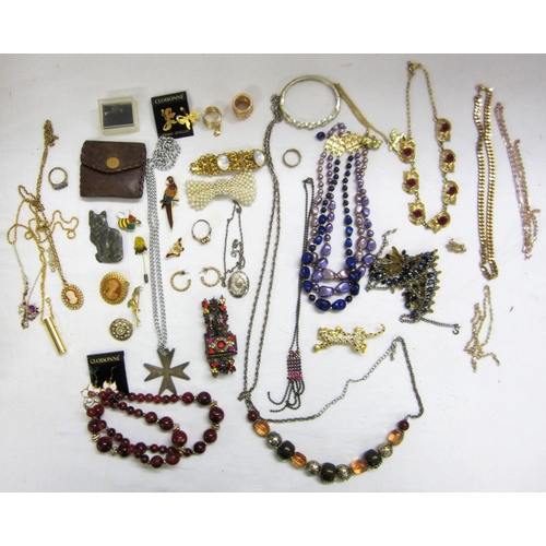 439 - Costume Jewellery Beaded Necklaces, Enamelled Drop Earrings, stud earrings, etc.