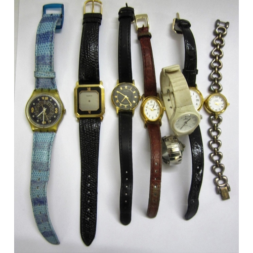 469 - Wristwatches: 3x Lorus, ring watch, Avia, Anne Klein II & Swatch 548 etc