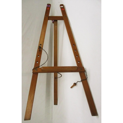 72 - Childs A-Frame Easel with adjustable pegs, approx. 40 1/2