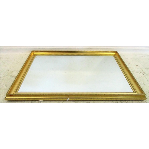 22 - Large Rectangular Bevelled Glass Wall Mirror in gilt frame