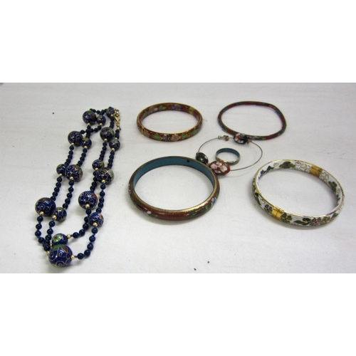 511 - Cloisonne Necklace, Ring & Bangles