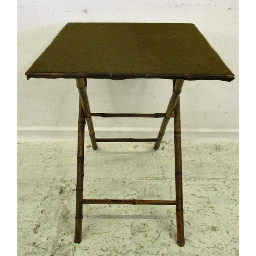 66 - Folding Games Table with bamboo supports