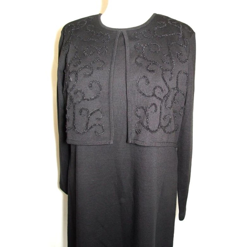 431 - Liz Claiborne Black Wool Mix Dress size M & Satsuma Pewter Dress size 14 (2)