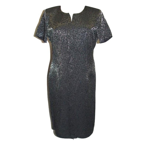 431 - Liz Claiborne Black Wool Mix Dress size M & Satsuma Pewter Dress size 14 (2)