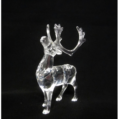 Swarovski Silver Crystal Reindeer 214821 A 7475 NR 000 602 (Boxed)