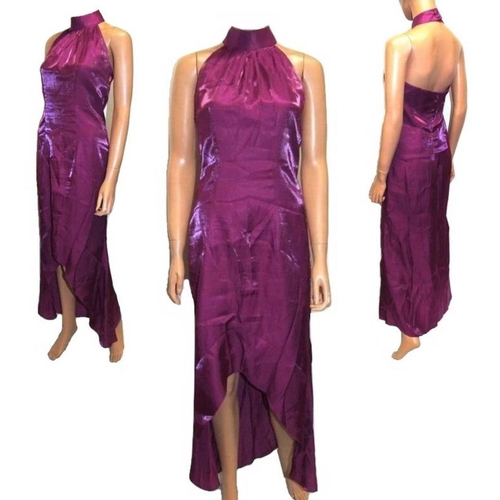 499 - Ladies Cerise Pink Evening Dress, size 10