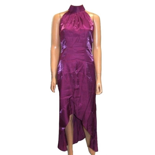 499 - Ladies Cerise Pink Evening Dress, size 10