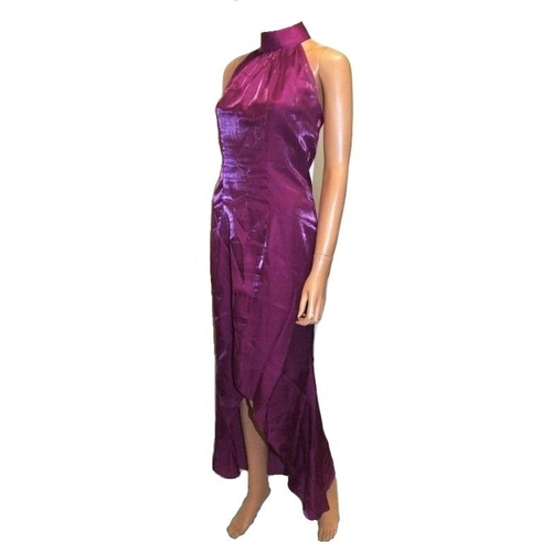 499 - Ladies Cerise Pink Evening Dress, size 10