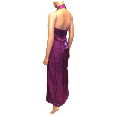 499 - Ladies Cerise Pink Evening Dress, size 10