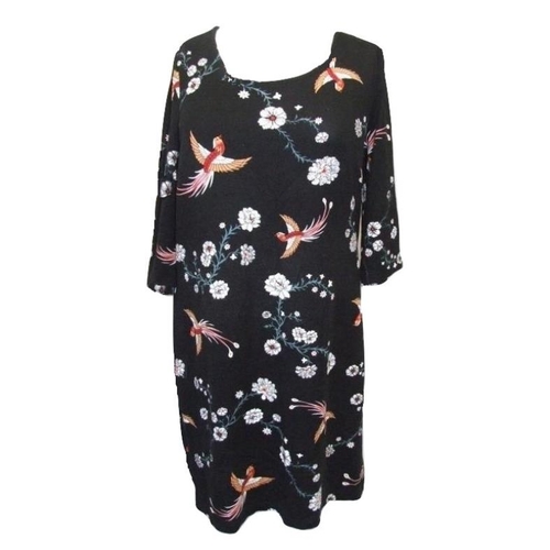 500 - Wallis Black Wrap-Over Dress size 14, New Look Red Floral Dress/Top size 14, Esmara Black Stretch Dr... 