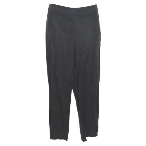 514 - Ladies As New Clothing Size 18: 2 pairs Dunnes Trousers beige linen & black linen, Windsmoor turquoi... 