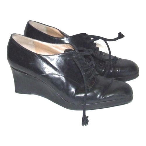 531 - Pair Ladies Russell & Bromley Black Leather Shoes, approx. size 6