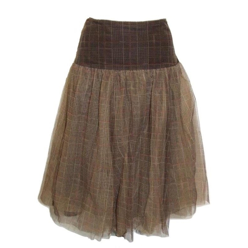 535 - 'Lilith' Skirt with net overlay, labelled 44/XL & Matching Jacket labelled 42/L