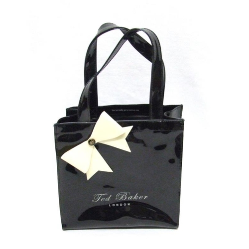 555 - Ted Baker Black Patent Tote Bag