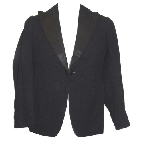 564 - Vintage Black Wool Evening Jacket, approx. 34