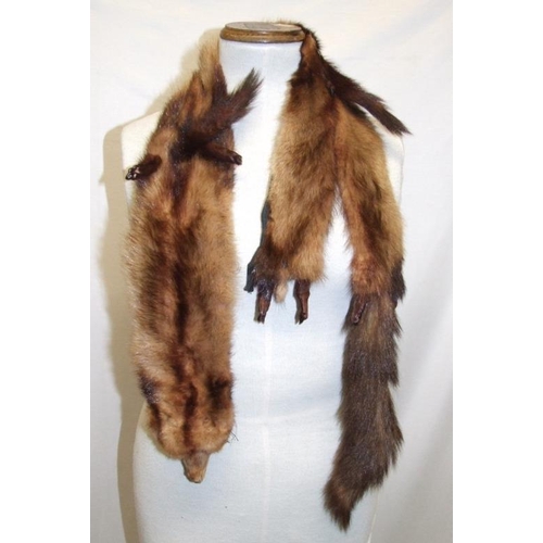 572 - Vintage Fur Stoles: cross fox, mink & red fox (5)