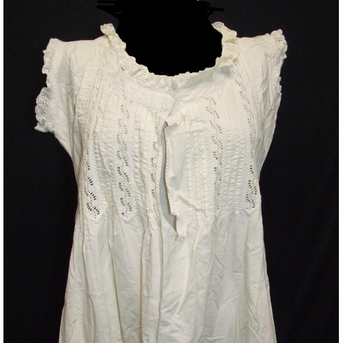 581 - 2 Victorian/Edwardian Cotton Chemises