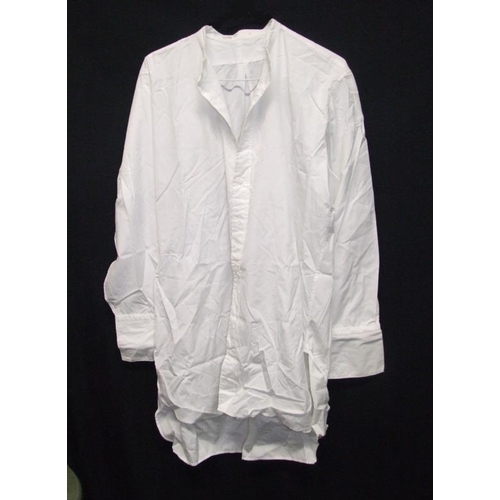 596 - 3 Mens White Dress Shirts labelled 'Metropolitan Police Banner 1958', 6 Oberon wing collars & 2 whit... 