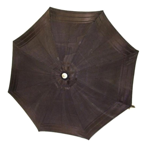 597 - Childrens Victorian/Edwardian Brown Silk Parasol