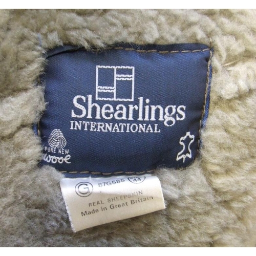 601 - Mens Shearlings Sheepskin Leather Coat, size 44