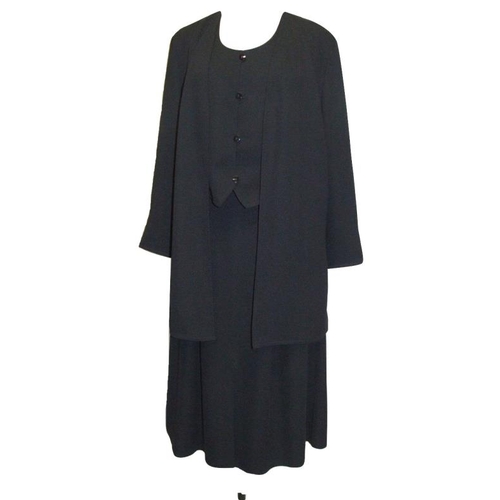 607 - Ladies Windsmoor Black Skirt Suit size 12, Principles black cardigan size 12, Country Casuals cream ... 