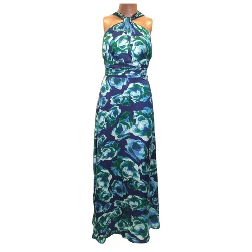 610 - M&Co Boutique blue/green dress size 12 & Strapless Beach Dress (2)