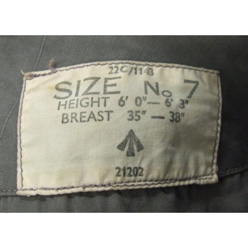 714 - RAF Flight Suit Coveralls labelled 22C/1143 Size 7 with War Department arrow 21202