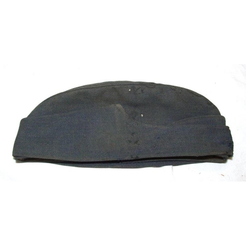 717 - RAF WWII Officers Forage Cap with kings crown insignia & Airmans Forage Cap stamped to interior J Co... 