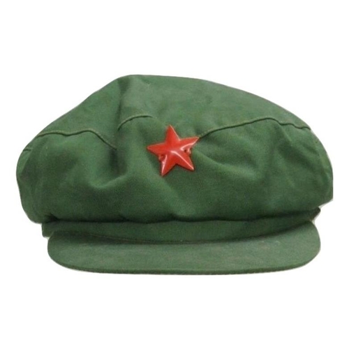 718 - Chinese Red Army Cap & Soviet USSR Russian Military Army Peaked Cap (2)