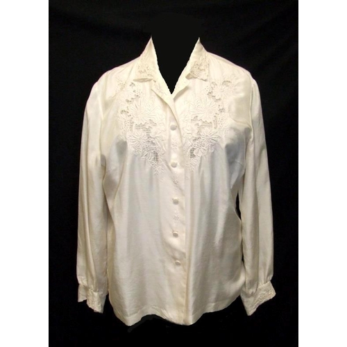 739 - Vintage Blouses: Peony 100% silk, Christina 100% silk, Rose Brand, etc. (5)