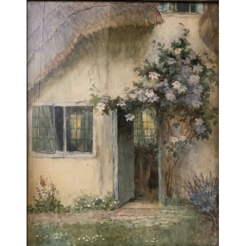 182 - Late C19th/Early C20th Watercolour 'A Cottage In Blusbury?' by Helen Howard Margetson born 1860, exh... 