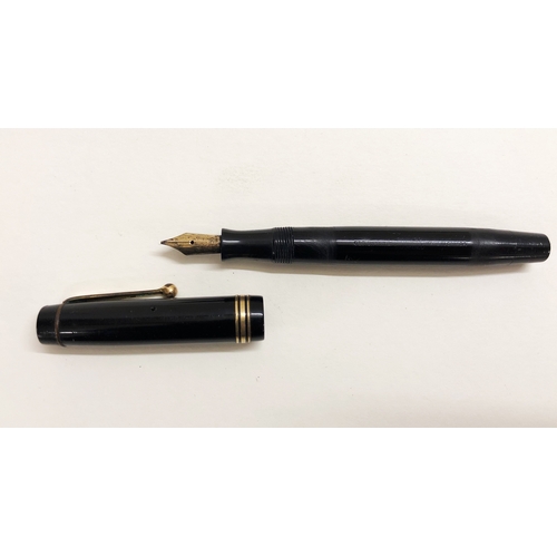 264 - Parker Duofold Black Bodied Fountain Pen Circa 1920-30 in Conway Stewart Box