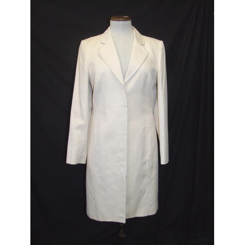 768 - As New Oasis Cream Evening Coat size 14 with original tag showing RRP of £90