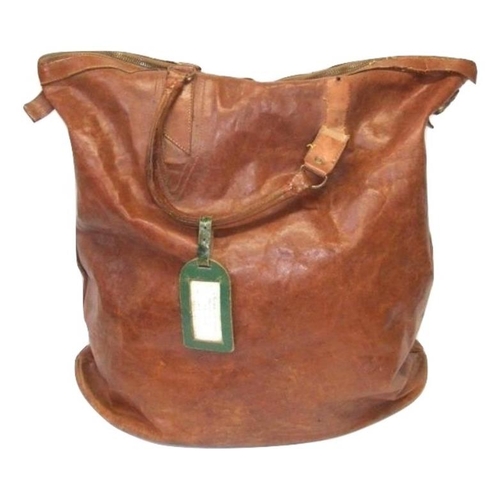 790 - Large Vintage Leather Sack Style Bag, approx. 19