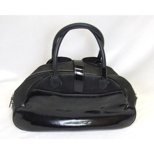 420 - Christian Dior Saddle Bowler Bag with black patent detail No. MA-1010 & Clio of Bond Street Mock Cro... 