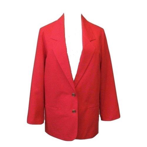 439 - Ladies Jackets: Essential pale blue size 16, House of Fraser red size 10, St Michael navy blue size ... 