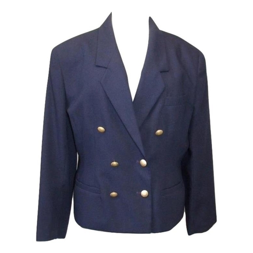 439 - Ladies Jackets: Essential pale blue size 16, House of Fraser red size 10, St Michael navy blue size ... 