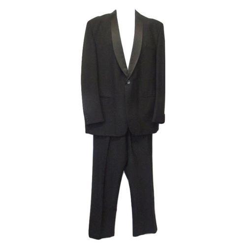 463 - Mens Vintage Harrods Black Worsted & Mohair Tuxedo Jacket, approx. 48