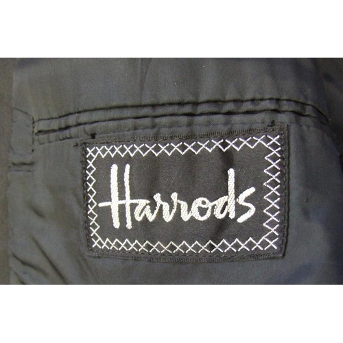 463 - Mens Vintage Harrods Black Worsted & Mohair Tuxedo Jacket, approx. 48