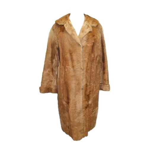 417 - Ladies Vintage Ponyskin Coat, approx. size 12/14 & Vintage Persian Lamb/Karakul Jacket with mink col... 