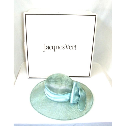 443 - 2 Ladies Jacques Vert Occasion Hats: Jacques Vert Dark Blue & Pink & Pale Turquoise, both with boxes... 