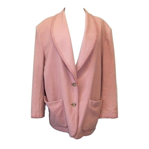 476 - Ladies Per Una Beige Wool Mix Jacket size 20 & Paul Costelloe Pink Wool Jacket size 20 (2)