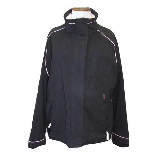 479 - Ladies Per Una Black Zip-Up Jacket size L & Lightweight Beige Mac approx. size 12/14 (2)