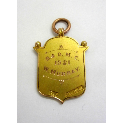 229 - 9ct Gold Fob