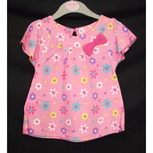 542 - Girls As New Clothing Age 3 - 6 Months: pink sleep suit, Disney Minnie Mouse T-Shirt, 5 dresses & 2 ... 